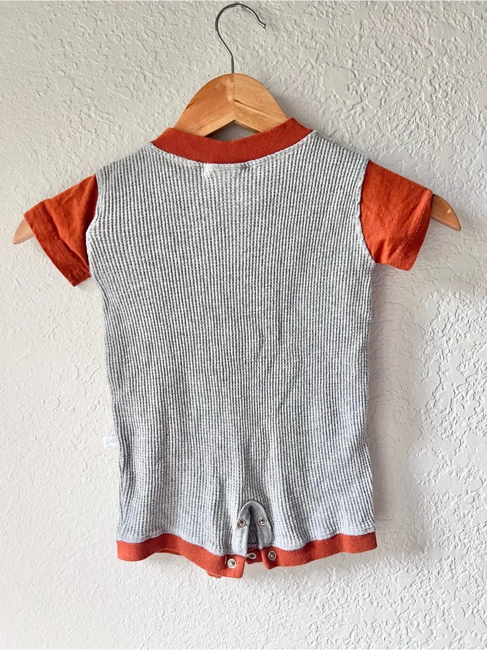 Vintage Third Street Sportswear Waffle Knit Texas Longhorns One Piece Sz 12M